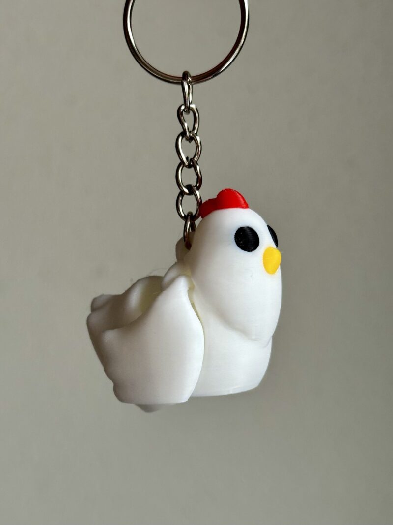 img_1035 Kippen sleutelhanger 3D geprint