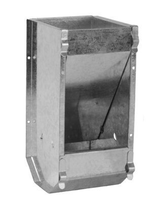 Konijnen voerbak aluminium