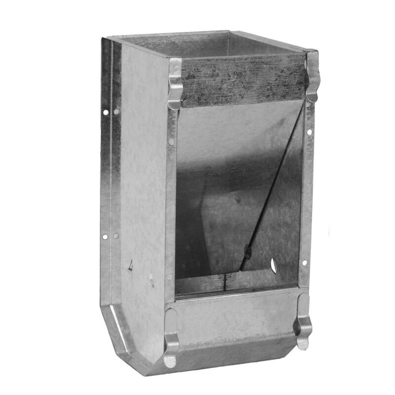 Konijnen voerbak aluminium