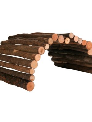 Houten brug voor kwartels en knaagdieren