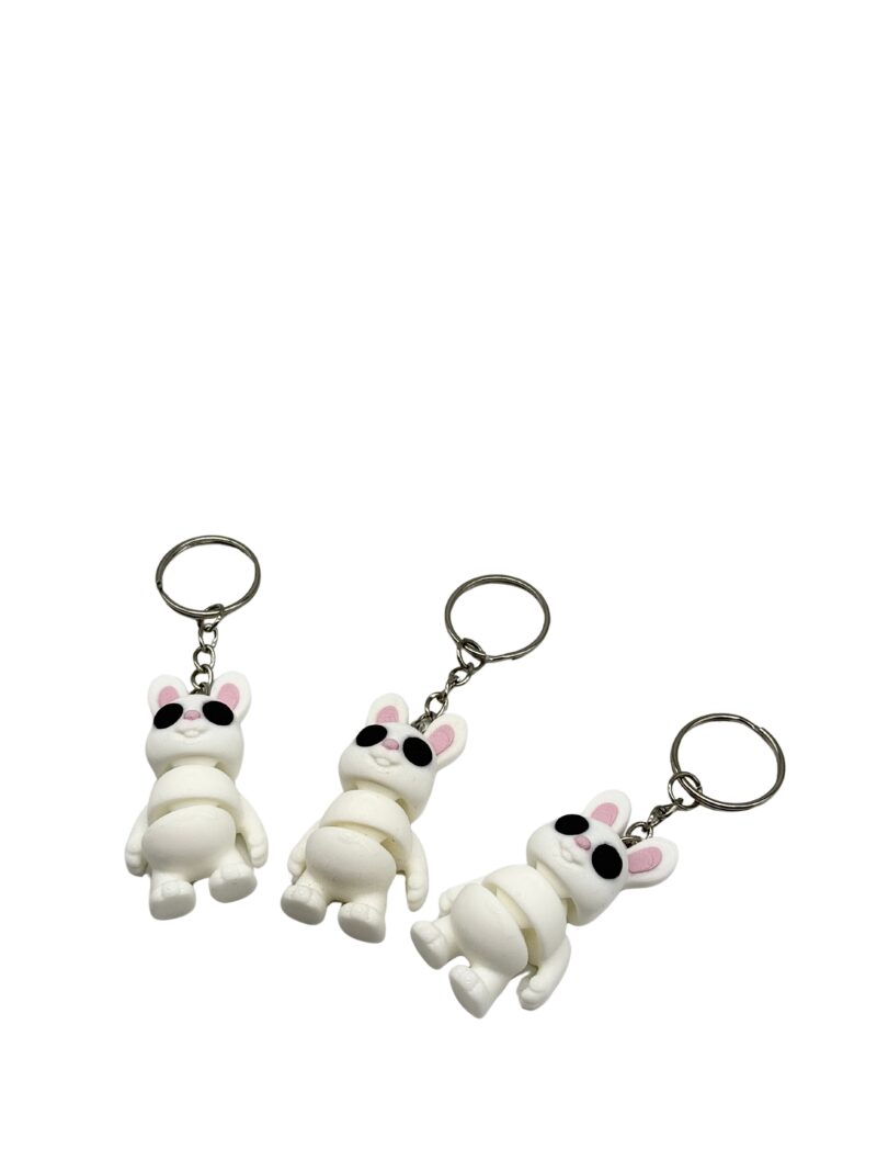 4d0e171e-760d-4163-80e0-676bbe162d5d Konijnen sleutelhanger 3D geprint