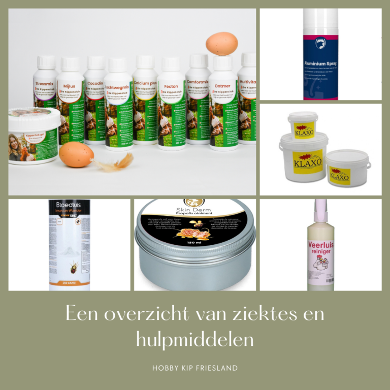 Overzicht geneesmiddelen Hobby Kip Friesland